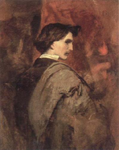 Anselm Feuerbach self portrait France oil painting art